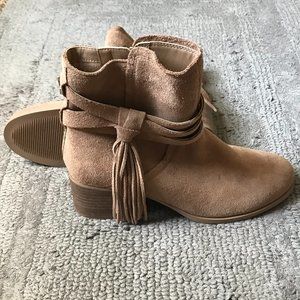 UGG Womens Cowgirl Boot Bootie Tan Beige Size 7